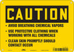 Chemical Sign 7 in x 10 in Aluminum