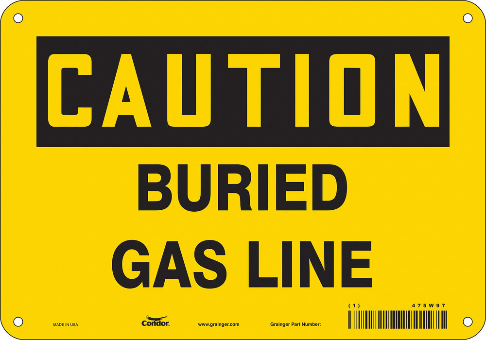 Chemical Sign 7 in x 10 in Aluminum