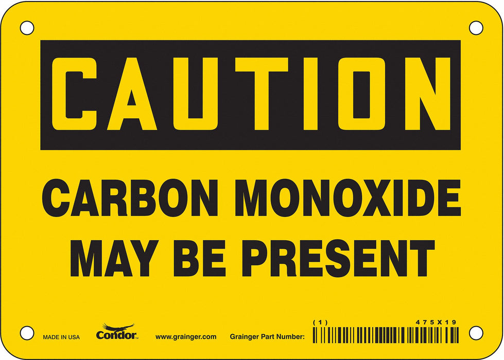 Safety Sign 5 inx7 in Polyethylene