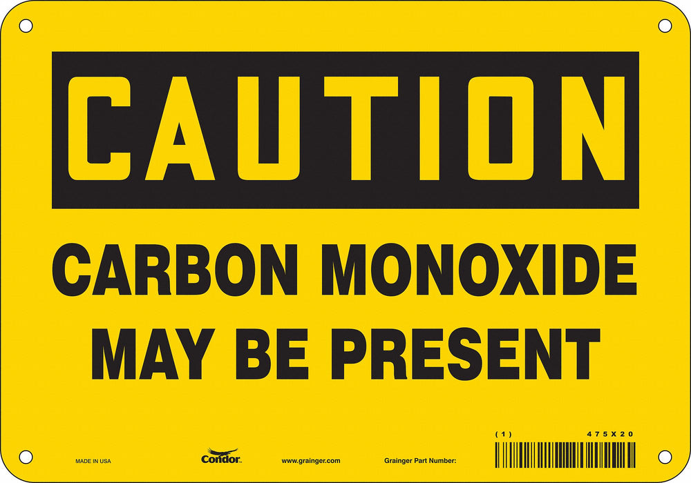 Safety Sign 7 inx10 in Polyethylene