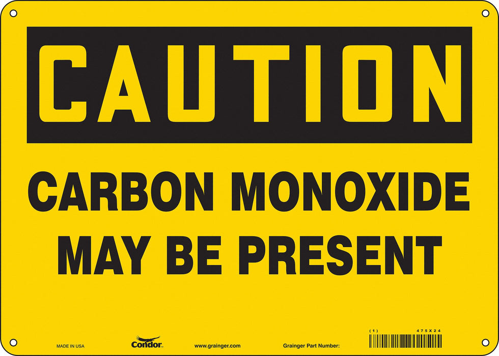 Safety Sign 10 in x 14 in Vinyl