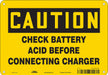 Chemical Sign 7 in x 10 in Aluminum