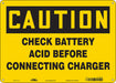 Safety Sign 10 in x 14 in Aluminum