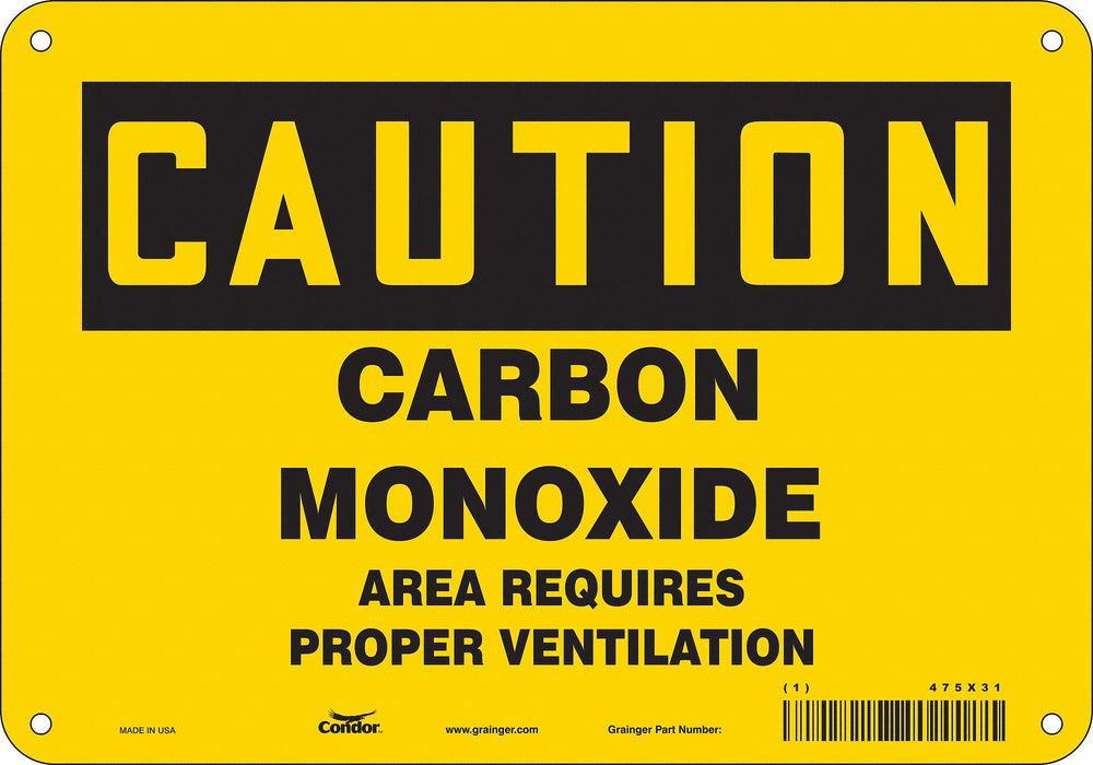 Safety Sign 7 in x 10 in Aluminum