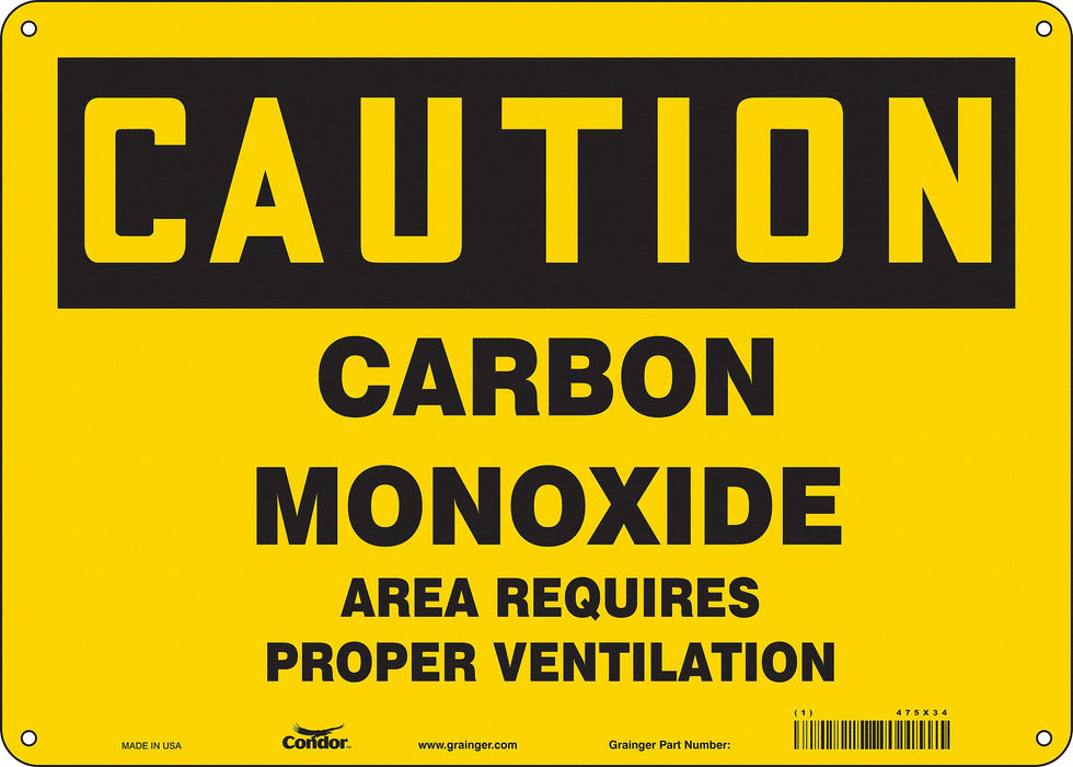 Safety Sign 10 inx14 in Polyethylene