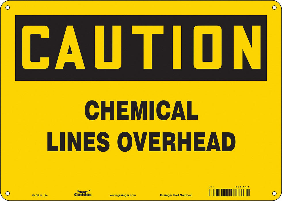 Safety Sign 10 in x 14 in Vinyl