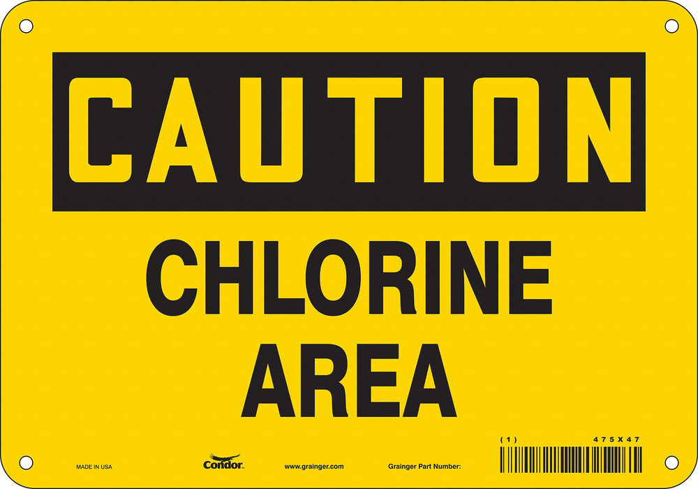 Safety Sign 7 in x 10 in Polyethylene