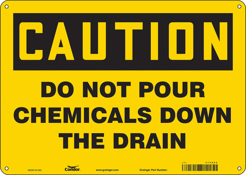 Safety Sign 10 inx14 in Vinyl