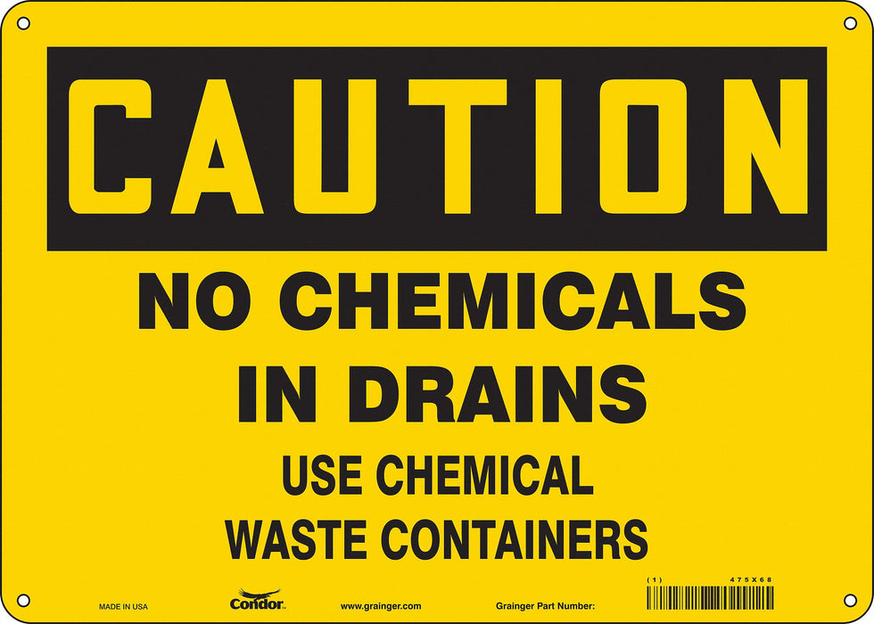 Safety Sign 10 in x 14 in Vinyl