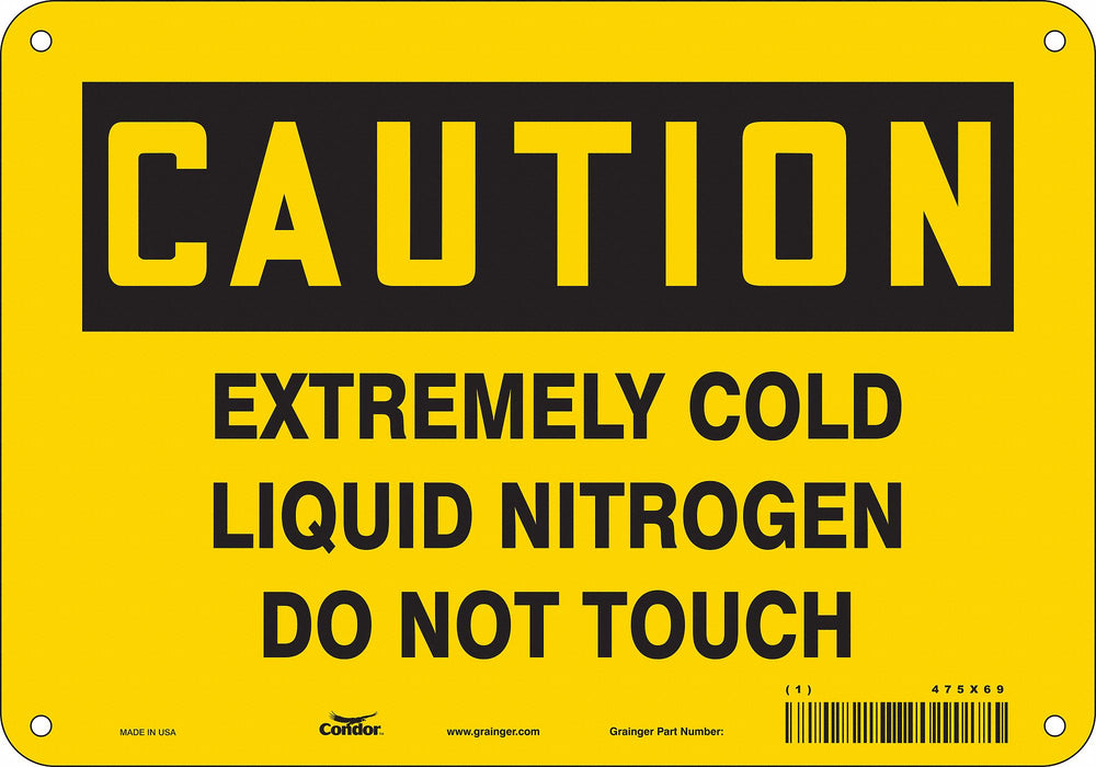 Safety Sign 7 in x 10 in Aluminum