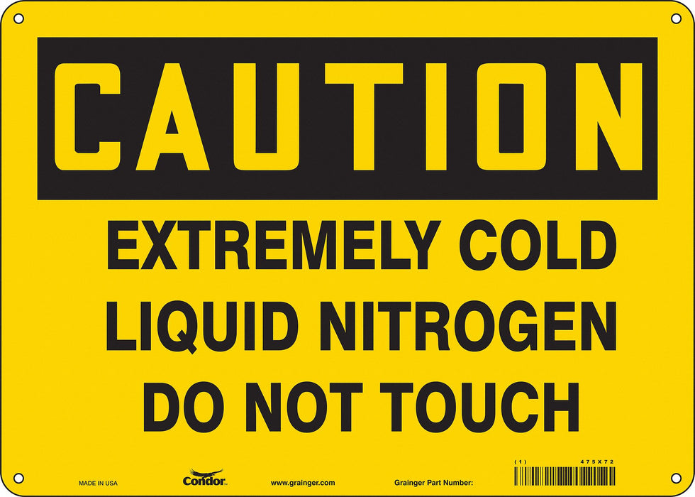 Safety Sign 10 inx14 in Polyethylene