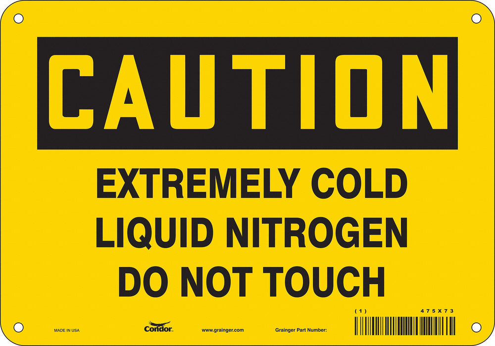 Safety Sign 7 inx10 in Vinyl