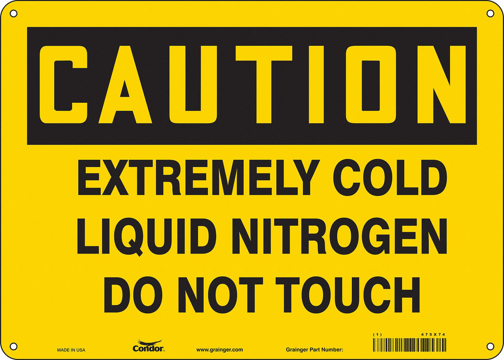 Safety Sign 10 inx14 in Vinyl