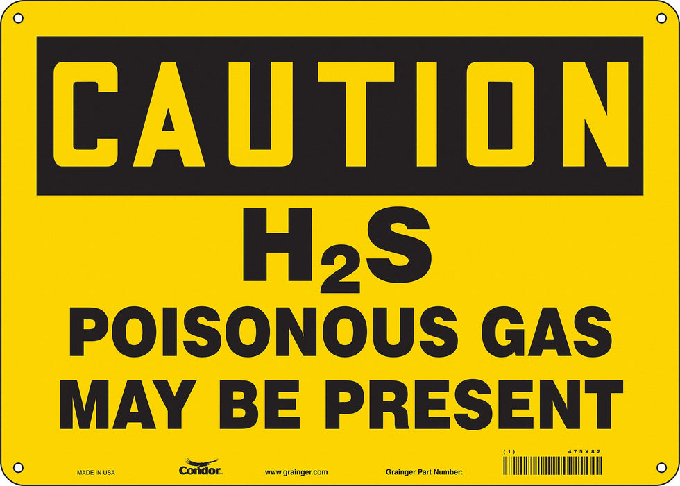 J8203 Safety Sign 10 inx14 in Aluminum