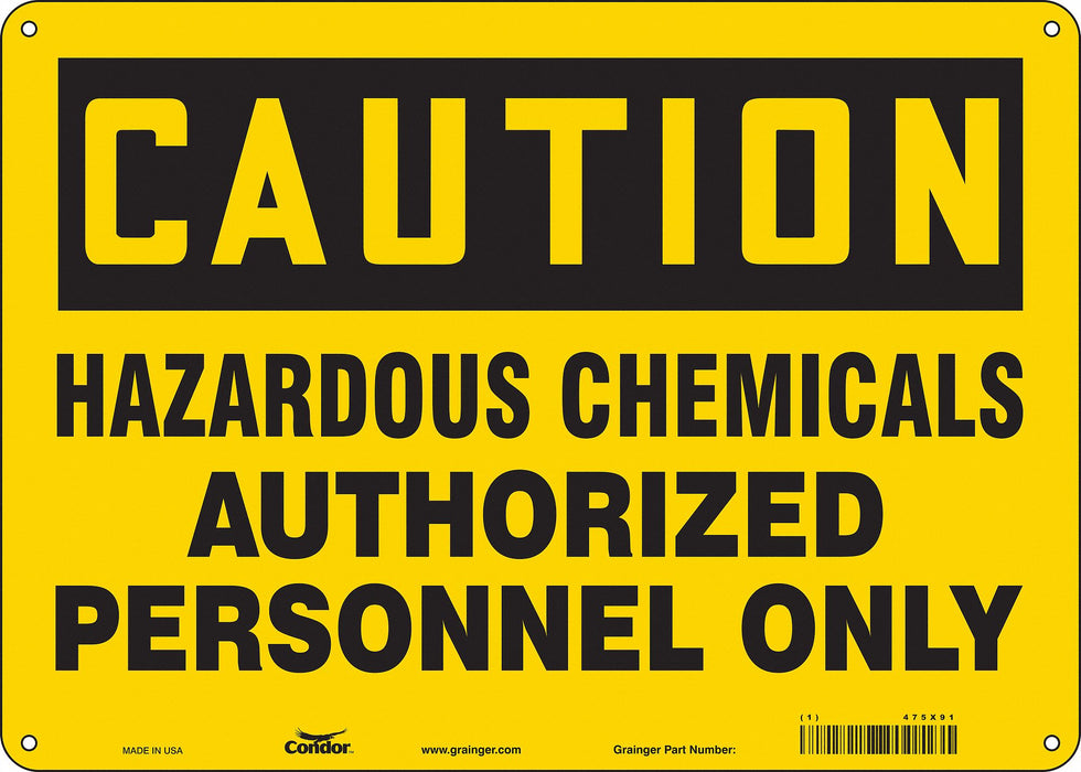 Safety Sign 10 inx14 in Polyethylene