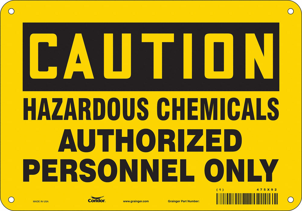 Safety Sign 7 in x 10 in Vinyl