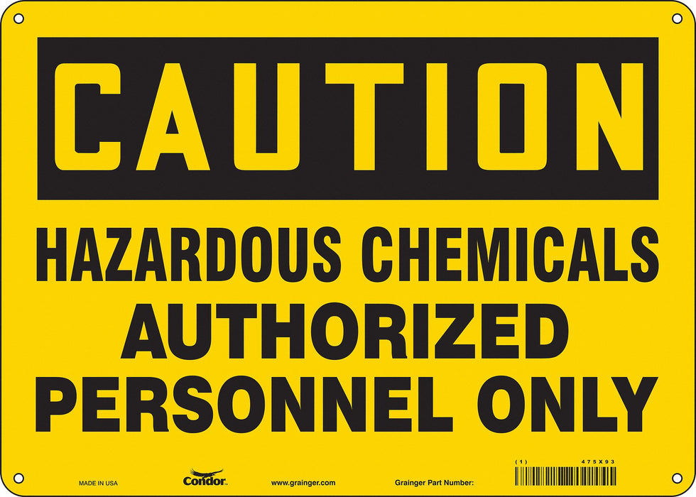 Safety Sign 10 inx14 in Vinyl