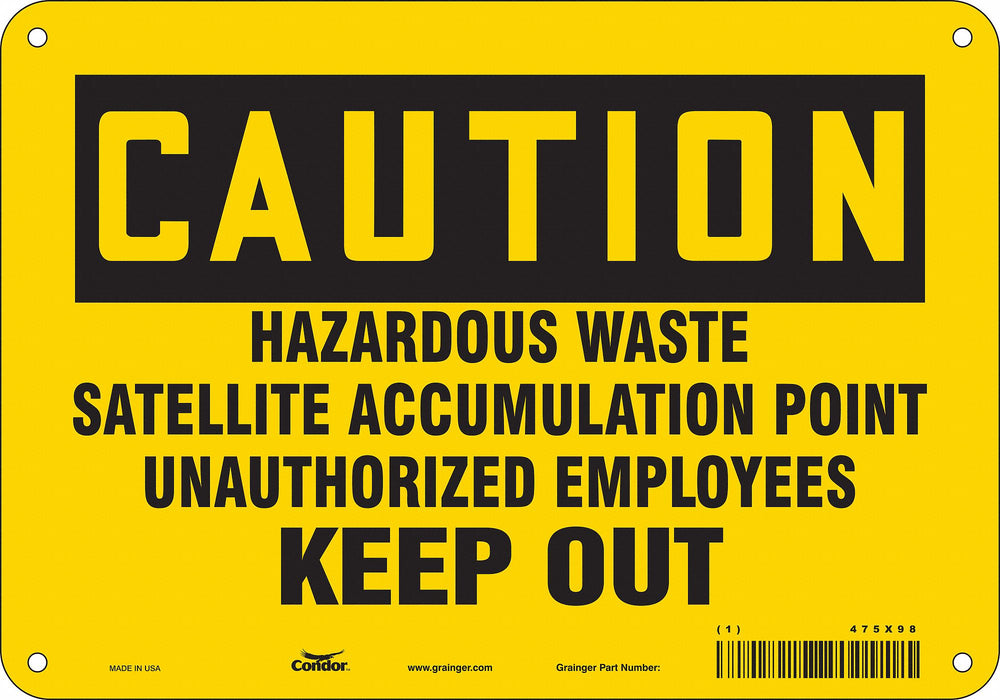 Safety Sign 7 inx10 in Vinyl