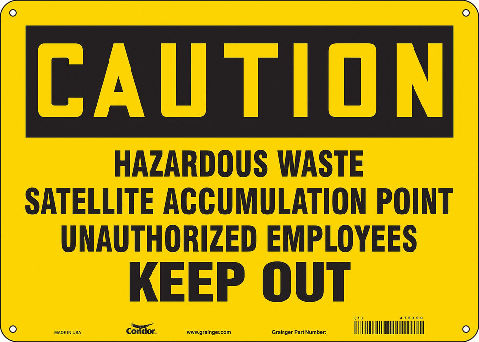 Safety Sign 10 inx14 in Vinyl