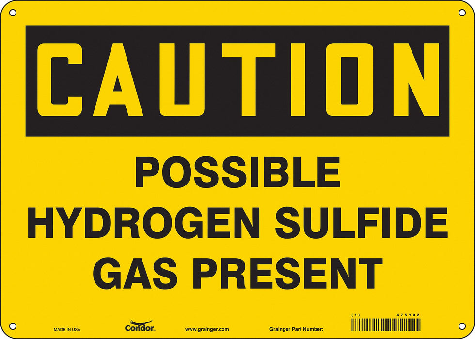 Safety Sign 10 inx14 in Aluminum