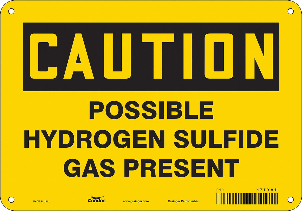 Safety Sign 7 in x 10 in Vinyl