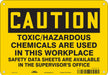 Chemical Sign 7 in x 10 in Aluminum