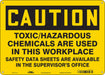 Safety Sign 10 in x 14 in Polyethylene