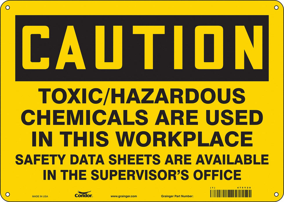Safety Sign 10 in x 14 in Vinyl