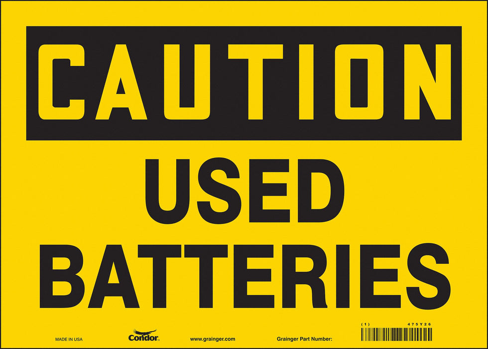 Safety Sign 10 in x 14 in Vinyl