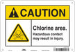 Safety Sign 7 inx10 in Polyethylene