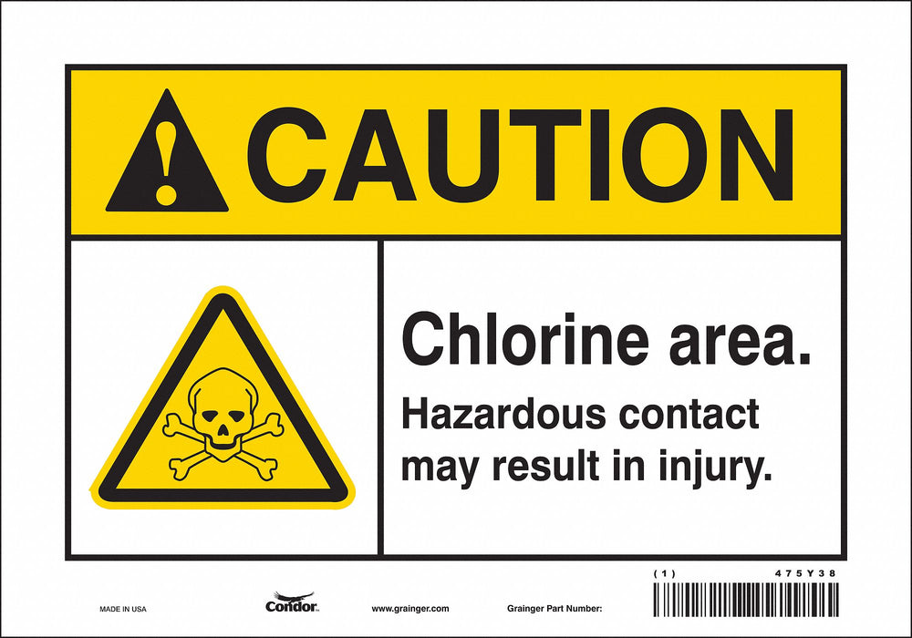Safety Sign 7 in x 10 in Vinyl