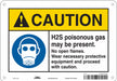 Chemical Sign 7 in x 10 in Aluminum