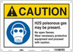 Safety Sign 10 in x 14 in Aluminum