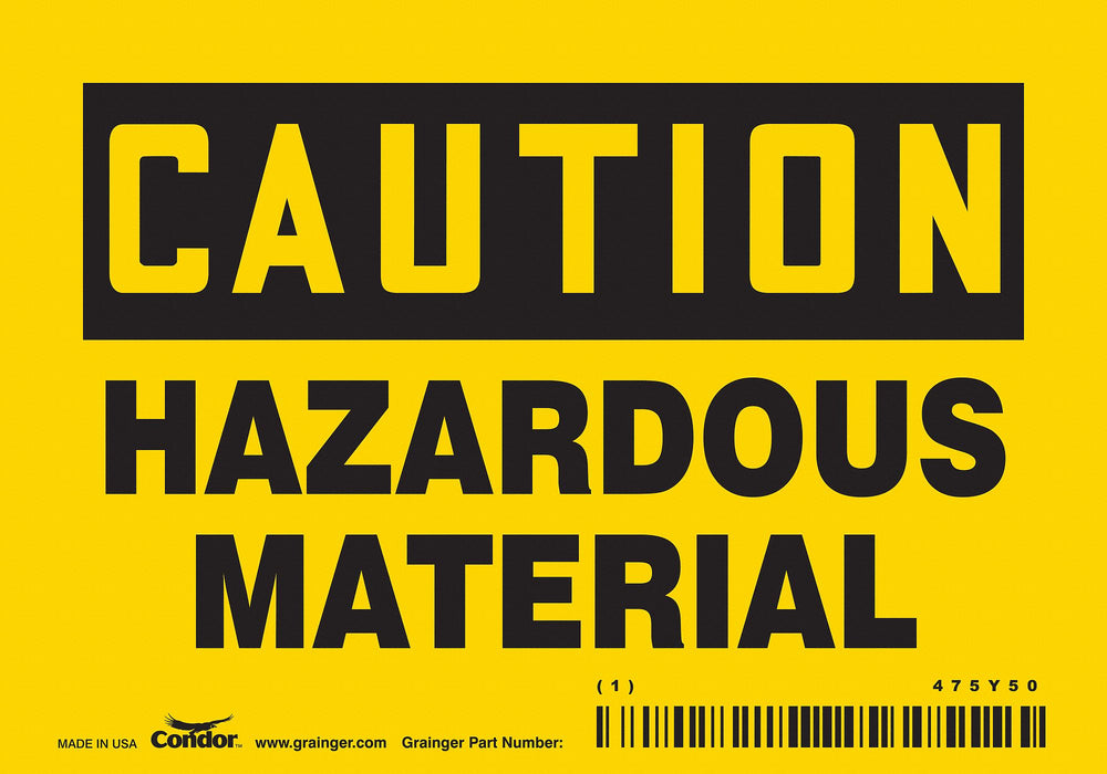 Safety Sign 3 1/2 inx5 in Vinyl