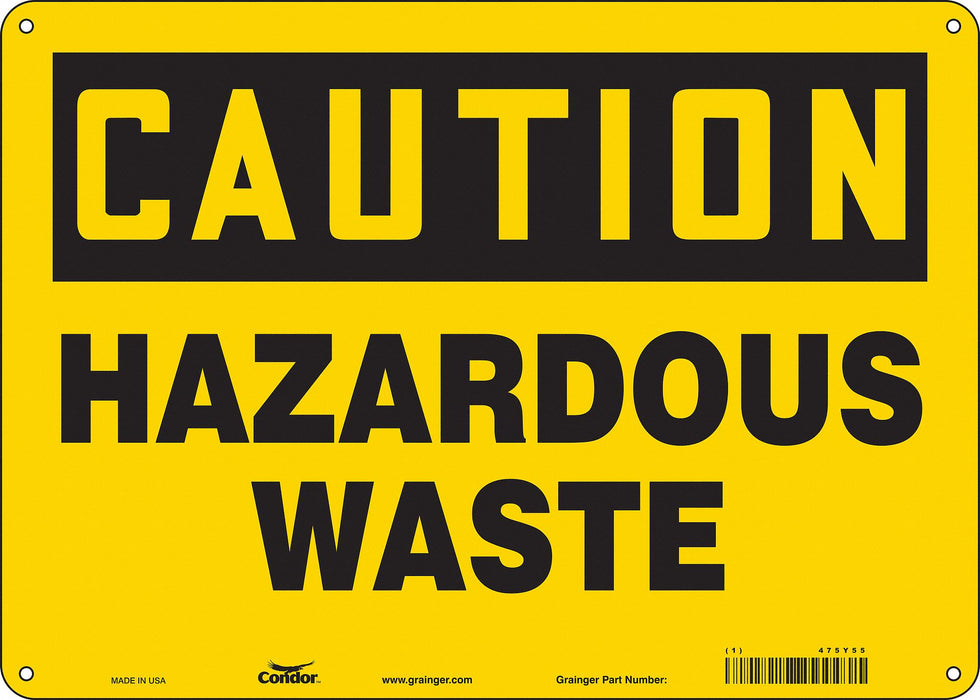 J8214 Safety Sign 10 inx14 in Aluminum