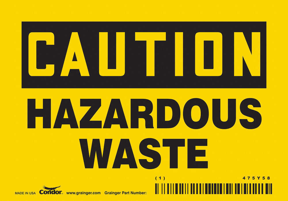 J8214 Safety Sign 3 1/2 inx5 in Vinyl