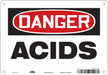 Safety Sign 7 inx10 in Polyethylene