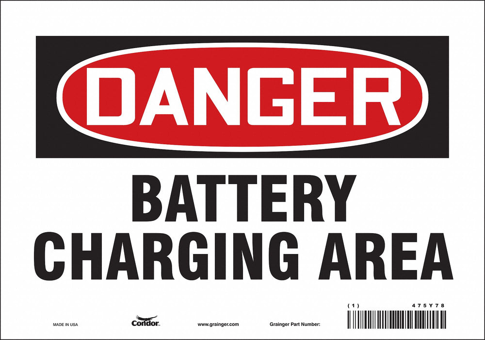 Safety Sign 7 inx10 in Vinyl
