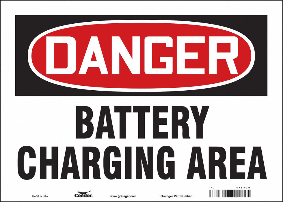 Safety Sign 10 inx14 in Vinyl