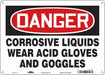 Safety Sign 10 inx14 in Polyethylene