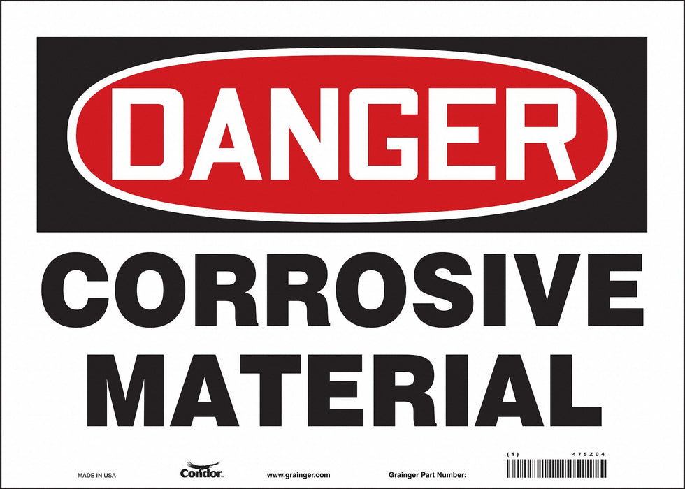 Safety Sign 10 inx14 in Vinyl