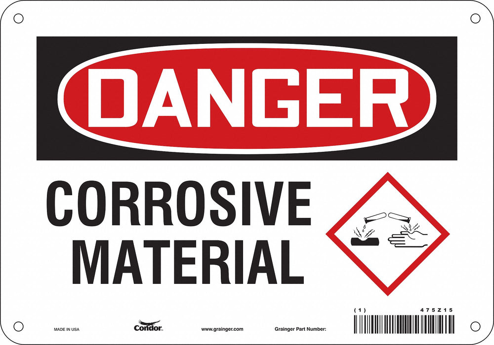 Safety Sign 7 inx10 in Polyethylene