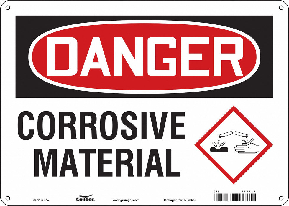 Safety Sign 10 inx14 in Polyethylene