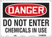 Safety Sign 10 inx14 in Polyethylene