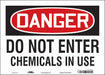 Safety Sign 10 in x 14 in Vinyl