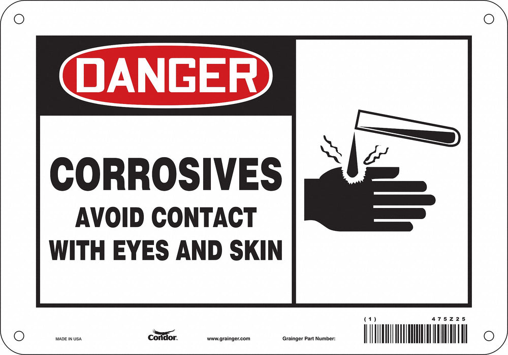 Safety Sign 7 in x 10 in Aluminum
