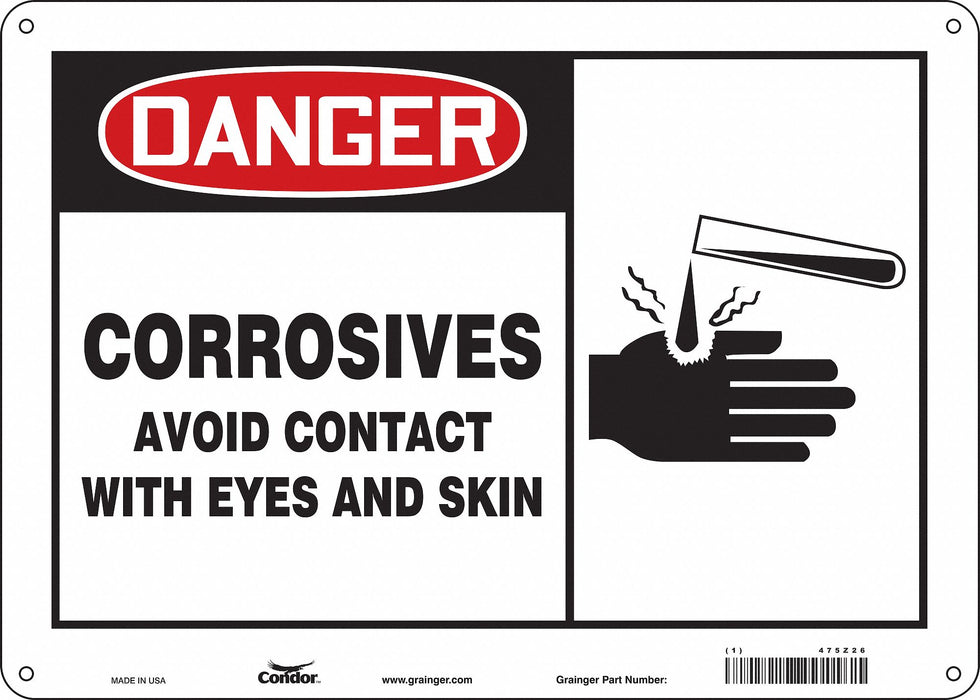 Safety Sign 10 inx14 in Aluminum