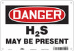 Chemical Sign 7 in x 10 in Aluminum