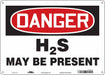 Safety Sign 10 inx14 in Polyethylene