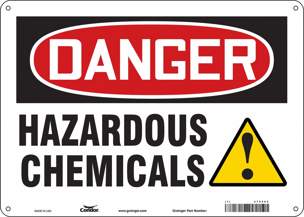 Safety Sign 10 in x 14 in Aluminum